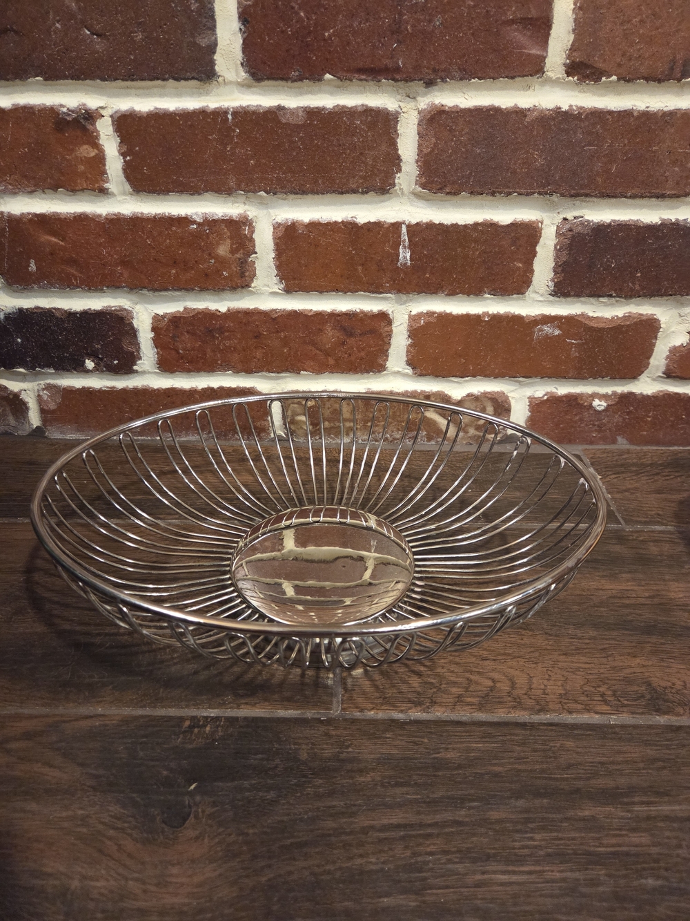Vintage Chrome Plated MCM Wire Basket